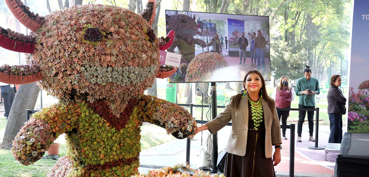 Con topiarios en 90 avenidas, la ciudad se vestirá de color y brillo rumbo al Mundial: Clara Brugada